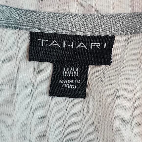 Tahari Intimates & Sleepwear‎ Womens Medium White Floral Pajama Top Classiccore - Picture 3 of 6